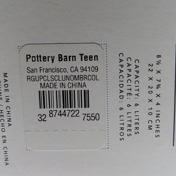 Pottery Barn Teen Recycled Gear Up Collection Classic Lunch Bag - Picture 3 of 5